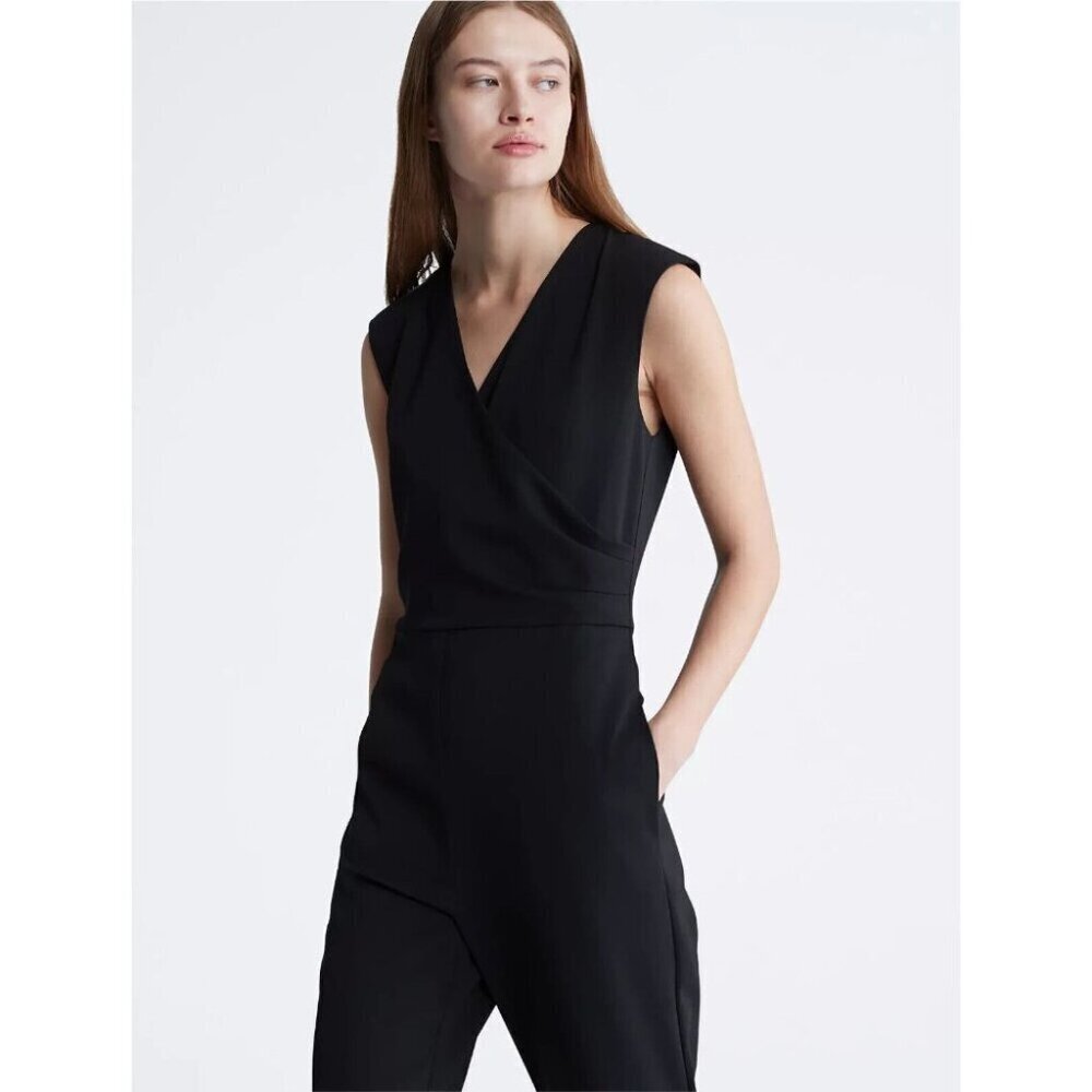 NEW! Calvin Klein Women's 14 Sleeveless Wrap Jumpsuit NWT  $139 - Picture 4 of 4